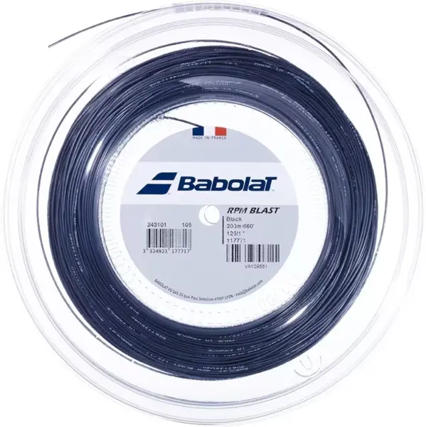 Струна для ракеток для тенниса Babolat RPM BLAST 1,25MM черная (200 метров) 243101-105