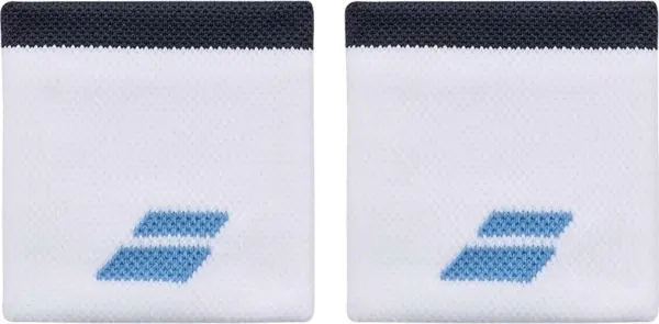 Напульсники Babolat LOGO WRISTBAND біло-темно-синьо-блакитні 5UB1261-1099