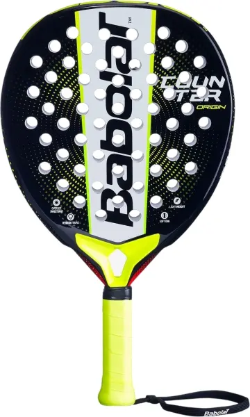 Ракетка для падел-тенісу Babolat COUNTER ORIGIN чорно-жовто-біла 150154-100