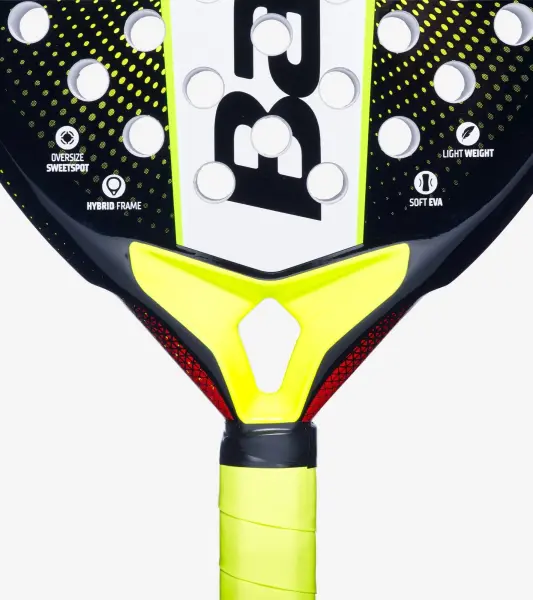 Ракетка для падел-тенісу Babolat COUNTER ORIGIN чорно-жовто-біла 150154-100