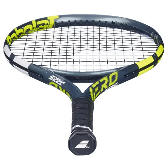Ракетка для тенниса детская Babolat AERO JUNIOR 25 черно-желтая 140517-100