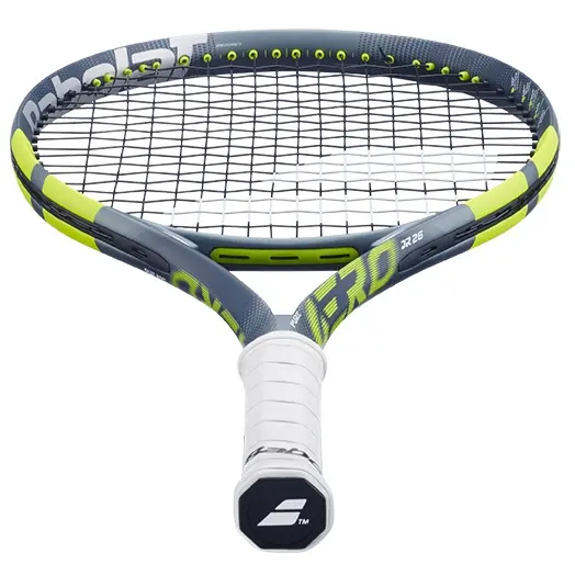 Ракетка для тенниса детская Babolat PURE AERO JUNIOR 26 GEN9 серо-желтая 140520-100