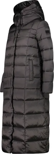 Куртка женская CMP COAT FIX HOOD черная 32K3136-E910