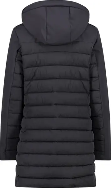 Куртка жіноча CMP PARKA ZIP HOOD WATERPROOF чорна 32K1526-U423