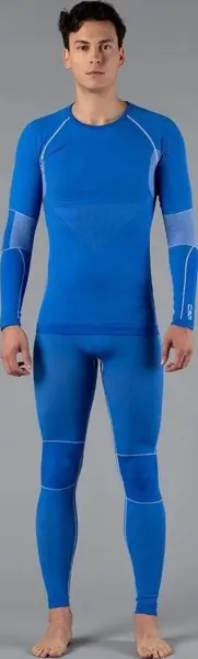 Термобілизна футболка з довгим рукавом CMP MAN SEAMLESS SWEAT синя 3Y97800-N913
