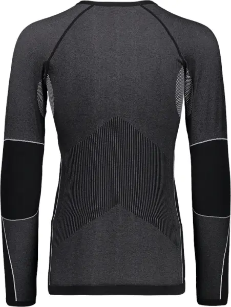 Термобілизна футболка з довгим рукавом CMP MAN SEAMLESS SWEAT темно-сіро-чорна 3Y97800-U901