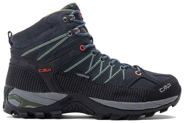 Черевики трекінгові CMP RIGEL MID TREKKING WP темно-сіро-чорні 3Q12947-51UG