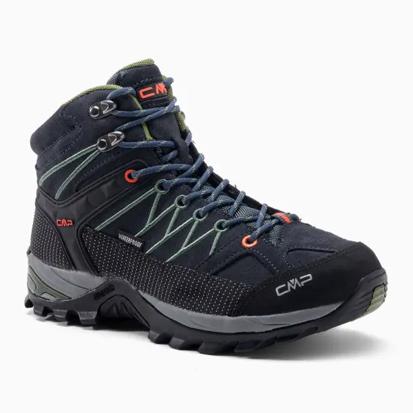 Черевики трекінгові CMP RIGEL MID TREKKING WP темно-сіро-чорні 3Q12947-51UG