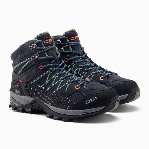 Черевики трекінгові CMP RIGEL MID TREKKING WP темно-сіро-чорні 3Q12947-51UG