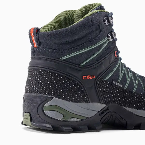 Черевики трекінгові CMP RIGEL MID TREKKING WP темно-сіро-чорні 3Q12947-51UG