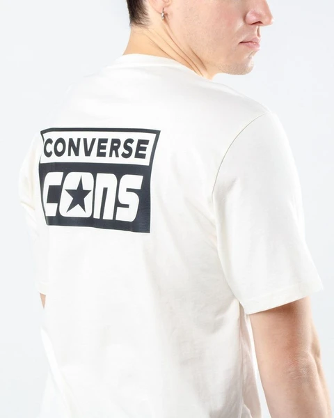 Футболка Converse Cons Short Sleeve Tee белая 10021134-281