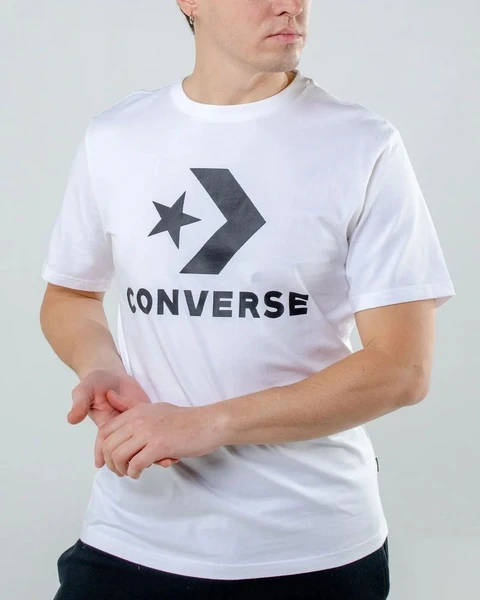 Футболка Converse Star Chevron Tee белая 10018568-102