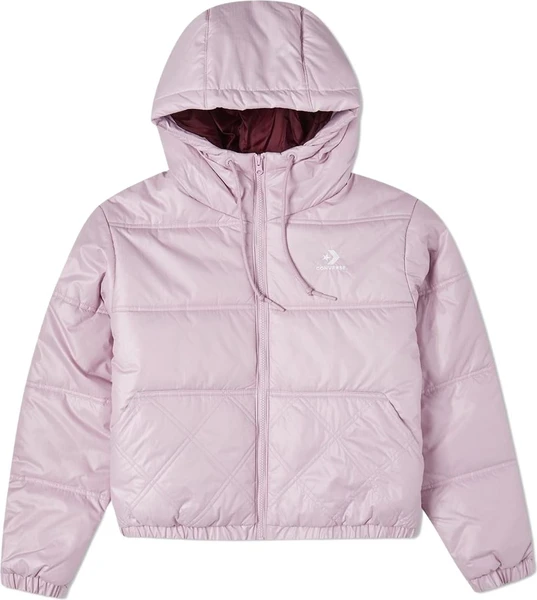 Куртка жіноча Converse Embroidered Star Chevron Short Puffer Jacket рожева 10022007-530