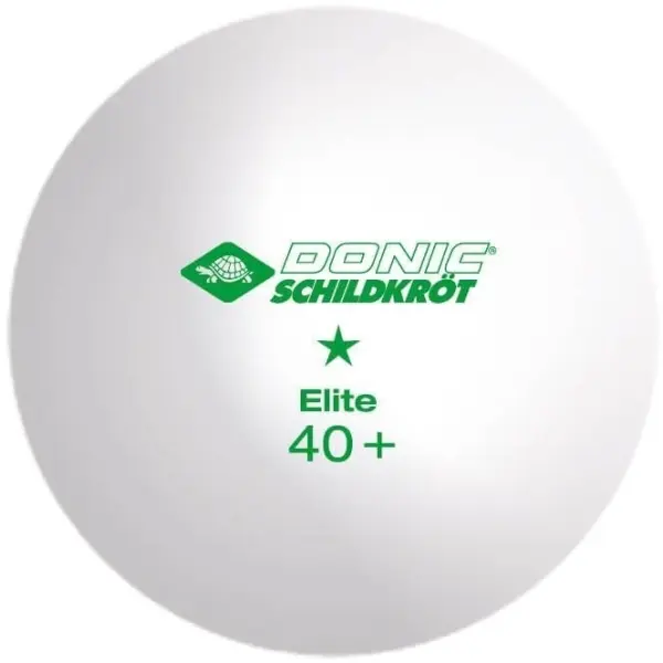Набір м'ячів для настільного тенісу Donic ELITE 1* 40+ білий (3 штуки) 608310-40+