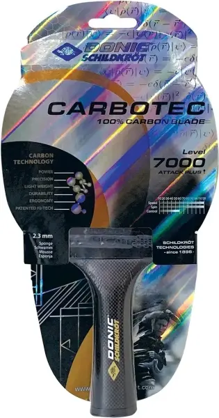 Ракетка для настільного тенісу Donic CARBOTEC 7000 чорна 758221
