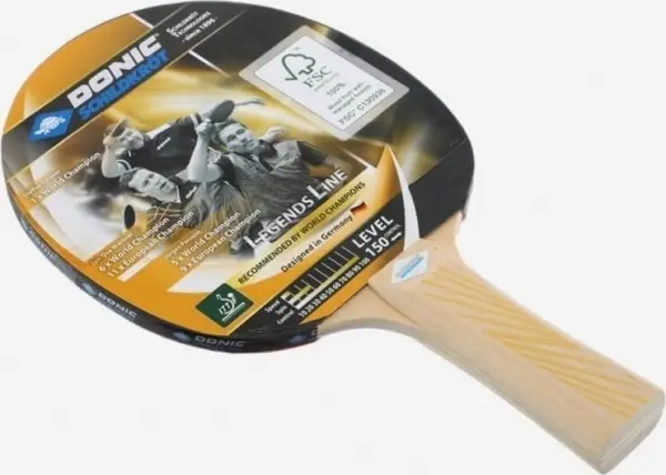 Ракетка для настільного тенісу Donic LEGENDS 150 FSC світло-коричнева 705211