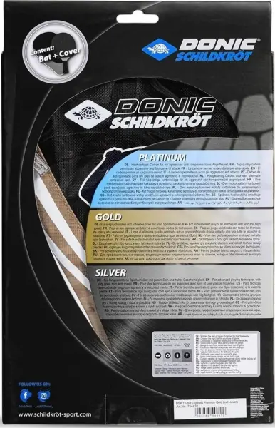 Ракетка для настольного тенниса Donic LEGENDS GOLD FSC светло-коричневая 754431