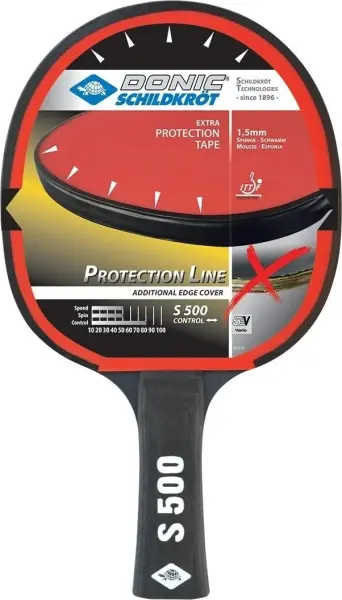 Ракетка для настільного тенісу Donic PROTECTION LINE S500 чорна 713055