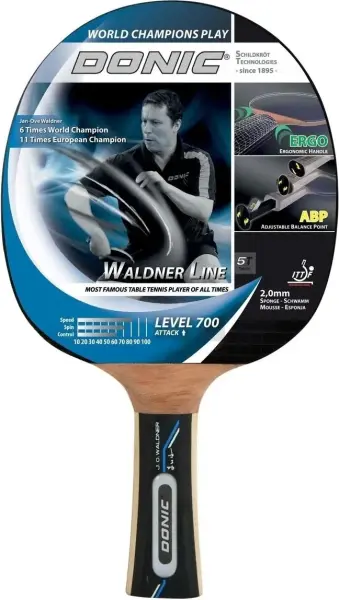 Ракетка для настільного тенісу Donic WALDNER 700 чорно-коричнева 754872
