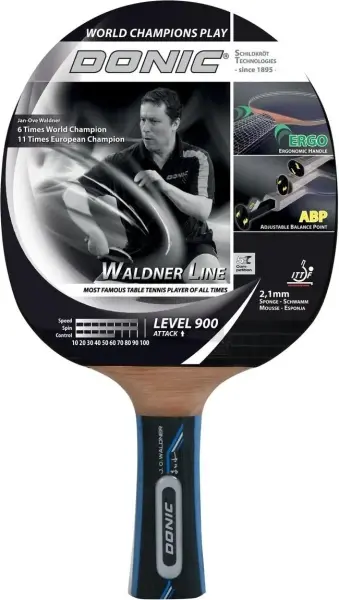 Ракетка для настольного тенниса Donic WALDNER 900 черно-синяя 754893