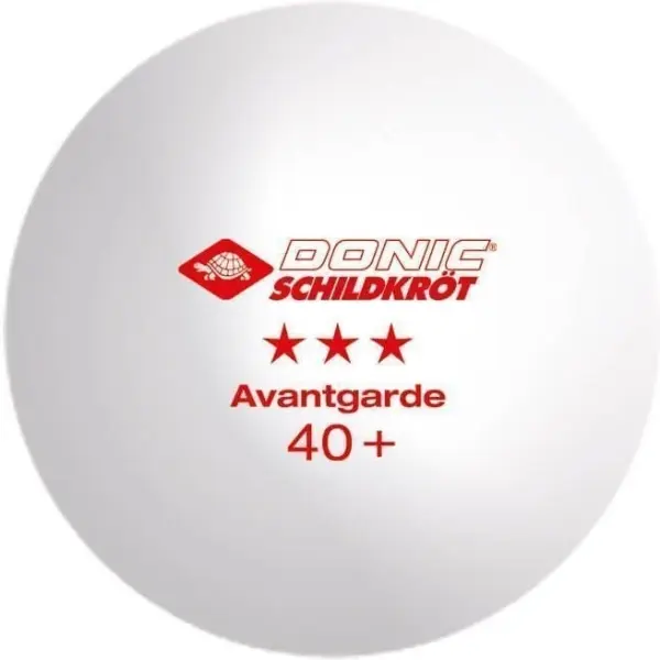 Набор мячей для настольного тенниса Donic EXCLUSIVE (ADVANTGARDE) 3* 40+ белый (6 штук) 608530