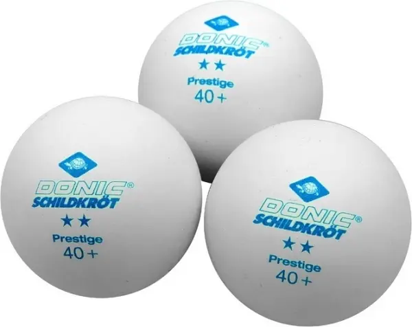 Набір м'ячів для настільного тенісу Donic PRESTIGE 2* 40+ білий (3 штуки) 608322