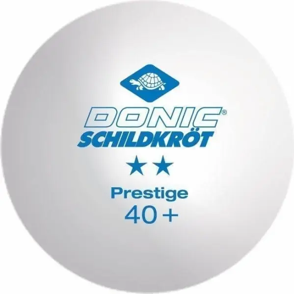 Набір м'ячів для настільного тенісу Donic PRESTIGE 2* 40+ білий (6 штук) 658021