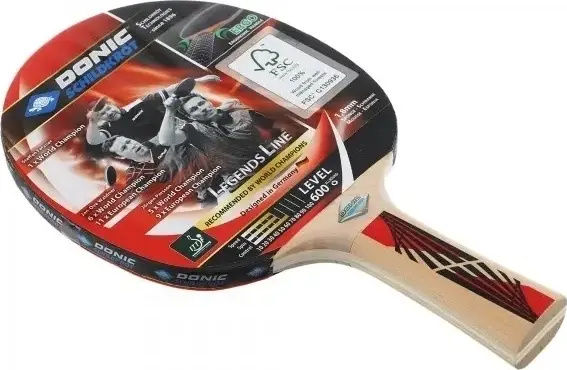 Ракетка для настільного тенісу Donic LEGENDS 600 FSC світло-коричнева 724416