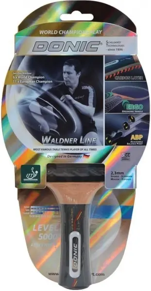 Ракетка для настільного тенісу Donic WALDNER 5000 чорна 751805