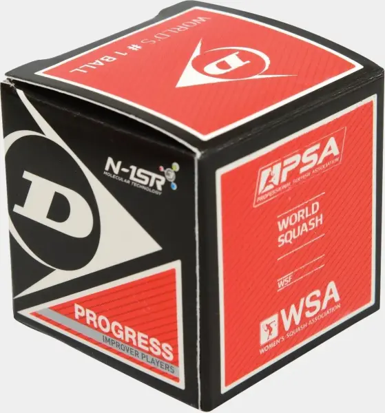 М'яч для сквошу Dunlop PROGRESS чорно-червоний PROGRESS