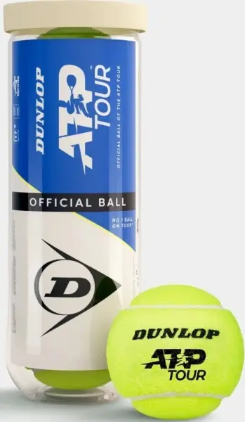 Набір м'ячів для тенісу Dunlop ATP TOUR 3B жовтий (3 штуки) 601598