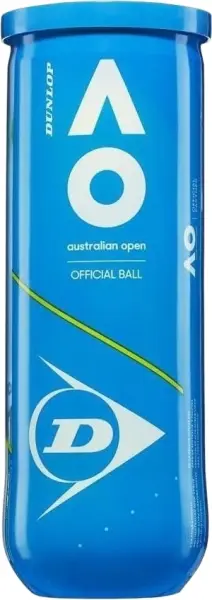 Набір м'ячів для тенісу Dunlop AUSTRALIAN OPEN 3B жовтий (3 штуки) 601354
