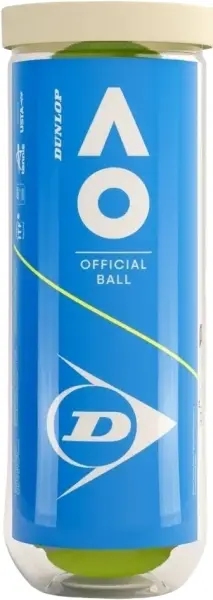 Набір м'ячів для тенісу Dunlop AUSTRALIAN OPEN 3B жовтий (3 штуки) 601601