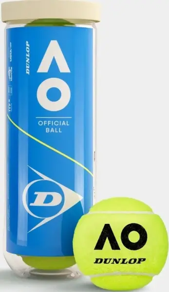 Набір м'ячів для тенісу Dunlop AUSTRALIAN OPEN 3B жовтий (3 штуки) 601601