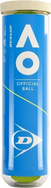 Набір м'ячів для тенісу Dunlop AUSTRALIAN OPEN 4B жовтий (4 штуки) 601602