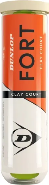 Набір м'ячів для тенісу Dunlop FORT CLAY COURT 4B жовтий (4 штуки) 601613