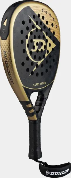 Ракетка для падл-тенісу Dunlop AERO-STAR 2023 чорно-золота 10335746
