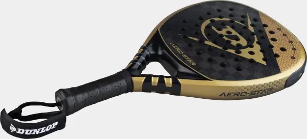 Ракетка для падл-тенісу Dunlop AERO-STAR 2023 чорно-золота 10335746