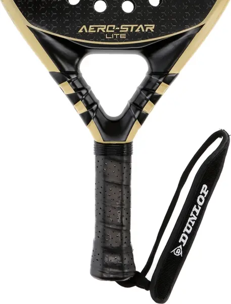 Ракетка для падл-тенісу Dunlop AERO-STAR LITE 2023 чорно-золота 10335747