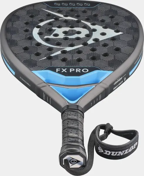 Ракетка для падл-тенісу Dunlop FX PRO 2026 чорно-блакитна 10370734