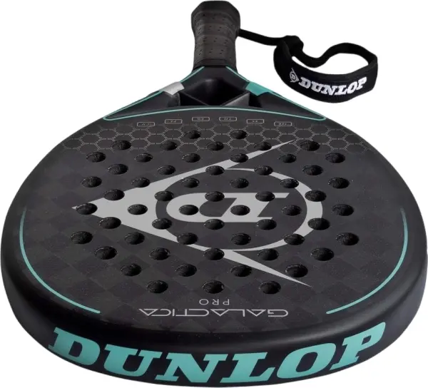 Ракетка для падл-тенісу Dunlop GALACTICA PRO 2025 чорно-темно-бірюзова 10359940