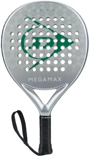 Ракетка для падл-тенісу Dunlop PRT MEGAMAX 2026 срібно-зелена 10370749