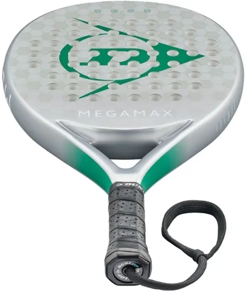 Ракетка для падл-тенісу Dunlop PRT MEGAMAX 2026 срібно-зелена 10370749