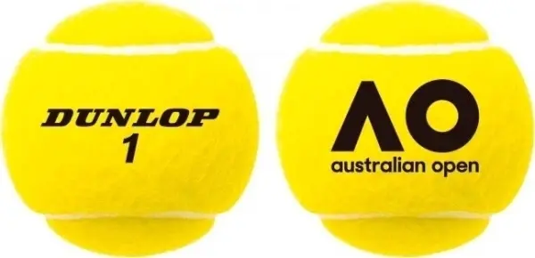 Набір м'ячів для тенісу Dunlop AUSTRALIAN OPEN 4B жовтий (4 штуки) DAO