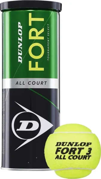 Набор мячей для тенниса Dunlop FORT ALL COURT TS 3B желтый (3 штуки) 601315
