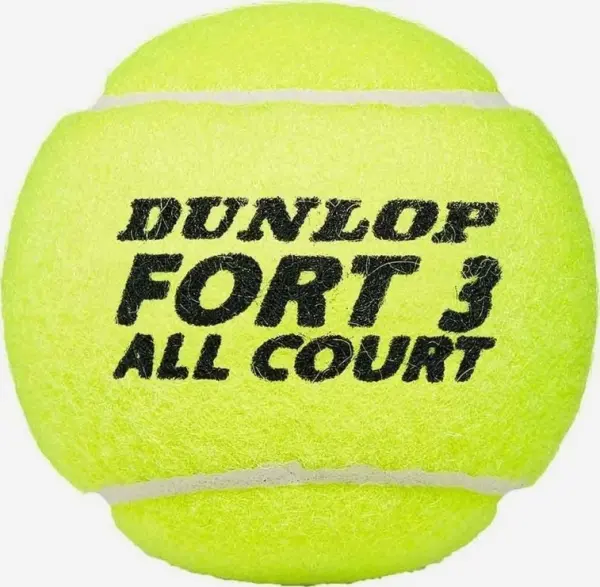 Набор мячей для тенниса Dunlop FORT ALL COURT TS 3B желтый (3 штуки) 601315