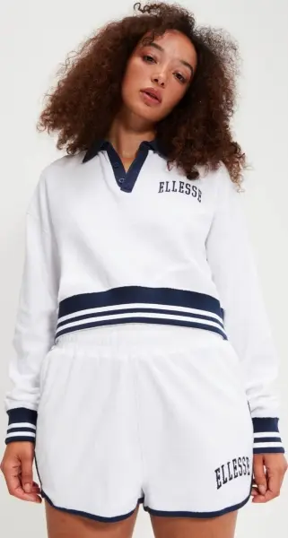 Свитшот женский Ellesse CROCETTA бело-темно-синий SGV20265-908