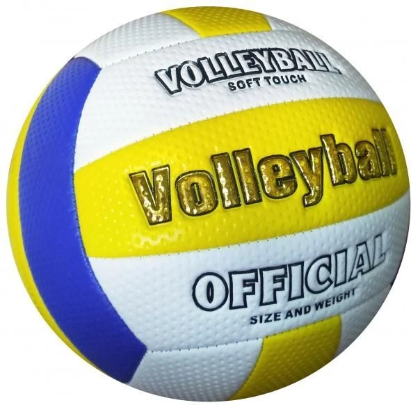 Мяч волейбольный soft touch бело-сине-желтый europaw244