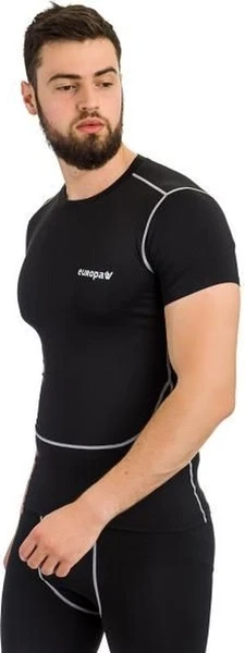 Футболка компресійна SS Europaw PRO чорна europaw277
