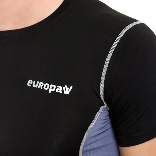 Футболка компресійна SS Europaw PRO чорно-сіра europaw278